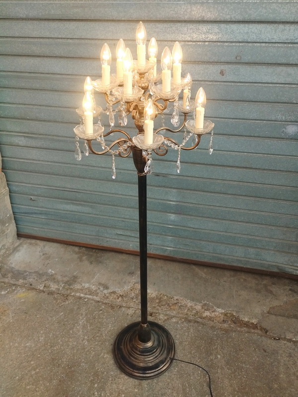 lampara pie cristal lagrima 13portalamp e14 alt173 o52 12u